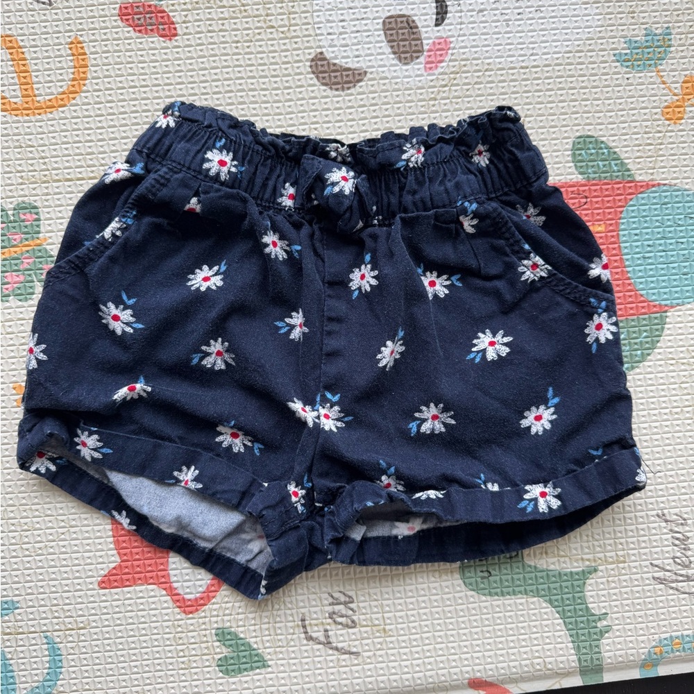 GAP baby Floral Patterned Navy Shorts size 18-24months